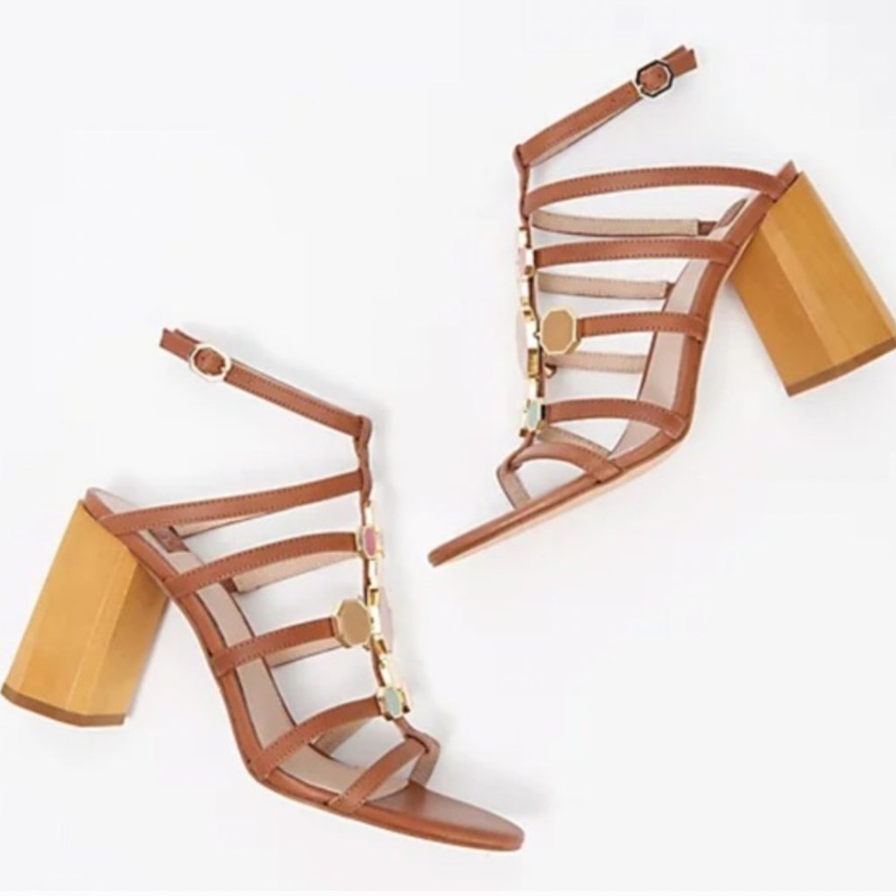 Louise et Cie Leather Strappy Heeled Sandals Leeba